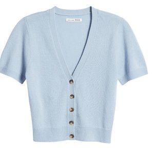 Reformation Organic Cotton Crop Cardigan SZ Large